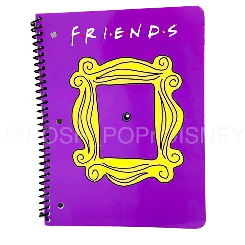 FRIENDS TV SHOW Spiral notebook iconic purple door and yellow frame
